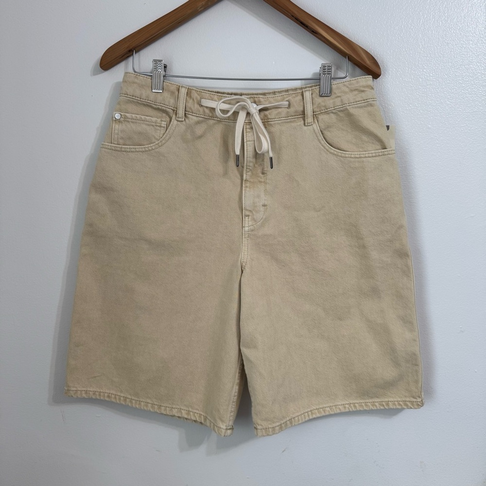 Pilcro 90s Wide Leg Classic Bermuda Denim Shorts Sz 30
